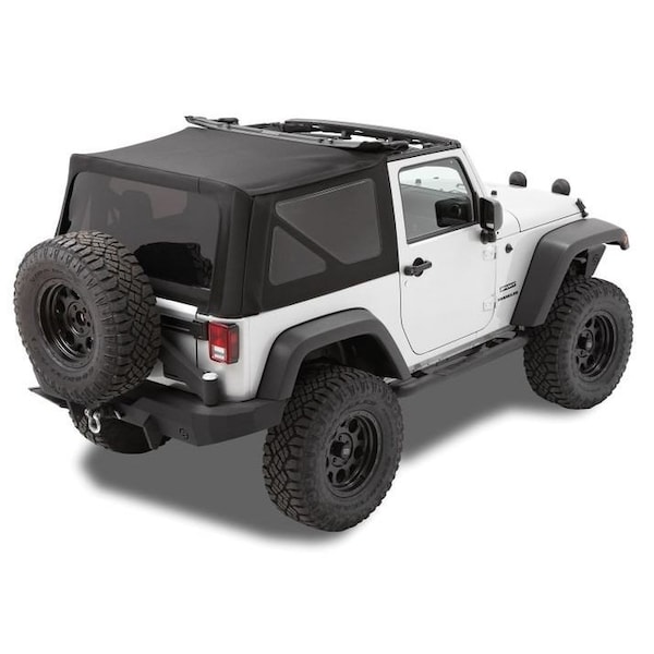 Bestop Replace-A-Top for OEM Hardware For Jeep 2010-2018 Wrangler JK 2 Door Tinted No Door Skins Included 79846-17 - main